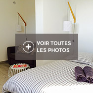 Chambre avec lit double et petit canapé convertible pour enfant (120x170cm)